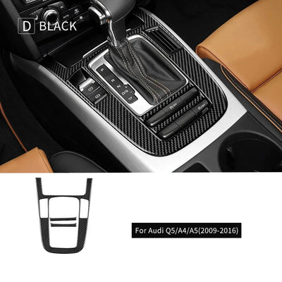 Console Centrale Carbone Audi A4 A5 Q5 B8 - vue de trois-quarts - Becquet Voiture