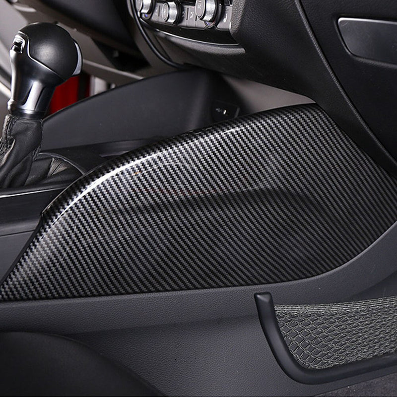 Carbon Style Center Console Audi A3 S3 RS3 8V - rear view - Becquet Voiture