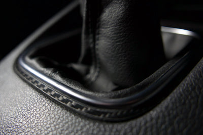 Console Centrale VW Scirocco / EOS en Fibre de Carbone - installé sur véhicule - Becquet Voiture