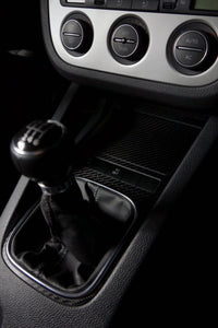 Console Centrale VW Scirocco / EOS en Fibre de Carbone - vue arrière - Becquet Voiture