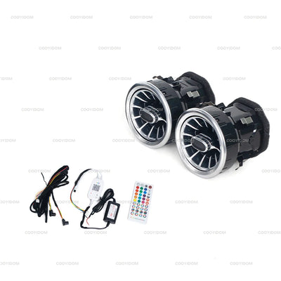 Contours de Ventilation Ambiance LED Mercedes Classe V W447 - détail du montage - Becquet Voiture