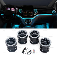 Contours de Ventilation Ambiance LED Mercedes Classe V W447 - vue de face - Becquet Voiture