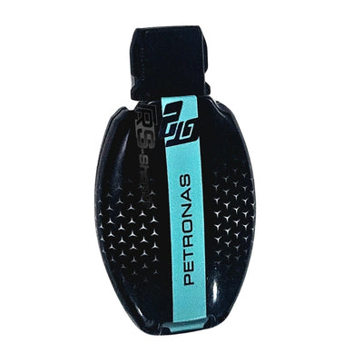 Coque Clé AMG Petronas FIA Silicone Noir Blanc - vue de profil - Becquet Voiture