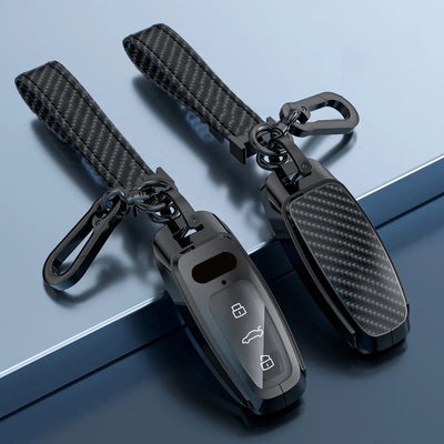 Coque Clé Audi 2018-2023 Protection Style Carbone - vue arrière - Becquet Voiture