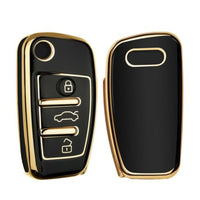 Coque Clé Audi Silicone Protection - installé sur véhicule - Becquet Voiture