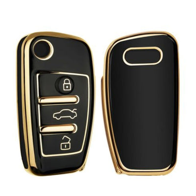 Coque Clé Audi Silicone Protection - installé sur véhicule - Becquet Voiture