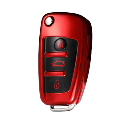 Coque Clé Audi Silicone Protection - packshot studio - Becquet Voiture