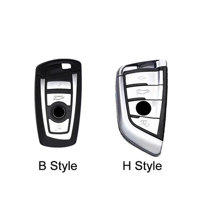 Coque Clé BMW M Performance Protection Gris - vue arrière - Becquet Voiture