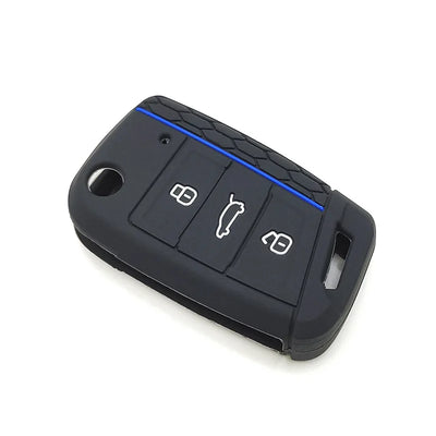 Coque Clé Silicone VW Golf 7 Protection - vue arrière - Becquet Voiture
