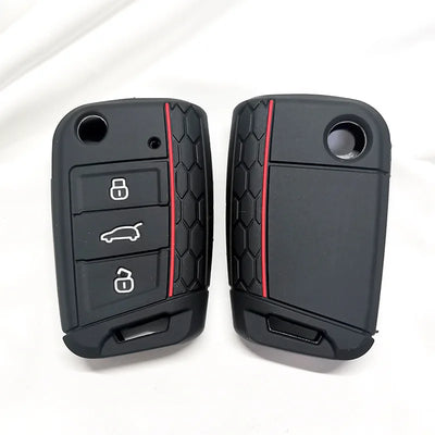 Coque Clé Silicone VW Golf 7 Protection - vue de profil - Becquet Voiture
