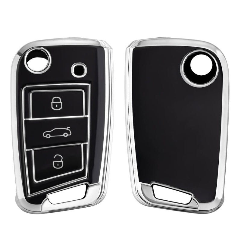 Multicolor VW Golf 7 Key Cover - fitted on vehicle - Becquet Voiture