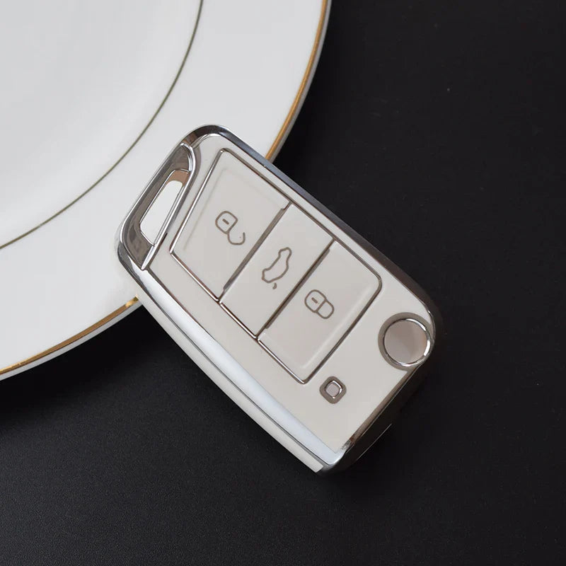 Multicolor VW Golf 7 Key Cover - front view 2 - Becquet Voiture