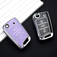 Multicolor VW Golf 7 Key Cover - close-up view - Becquet Voiture
