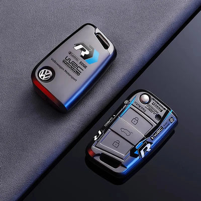 Coque Clé VW Golf 7 R Logo WRC - vue de profil - Becquet Voiture