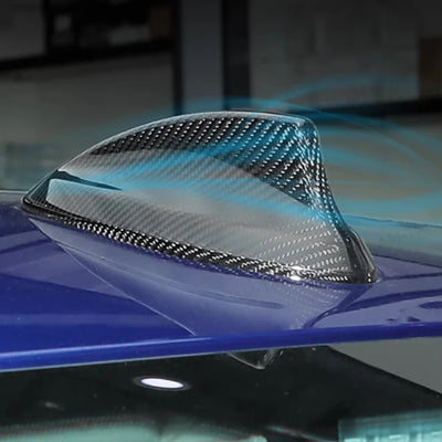 Coque d'Antenne Aileron de Requin Carbone BMW Série 2 3 4 5 - packshot studio - Becquet Voiture