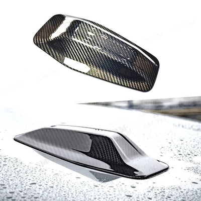 Coque d'Antenne Aileron de Requin Carbone BMW Série 4 5 7 X1 X2 - vue de face - Becquet Voiture