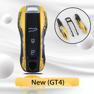 Coque de Clé Porsche Gulf Style Racing 911 Cayenne Macan - packshot studio - Becquet Voiture