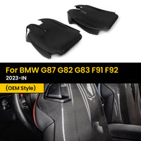 Carbon-Rückenlehnenkappe BMW G87 G82 G83 - Vorderansicht - Becquet Voiture