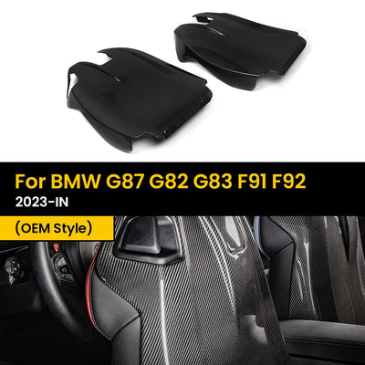 Coque de Dossier de Siège Carbone BMW G87 G82 G83 - vue de face - Becquet Voiture