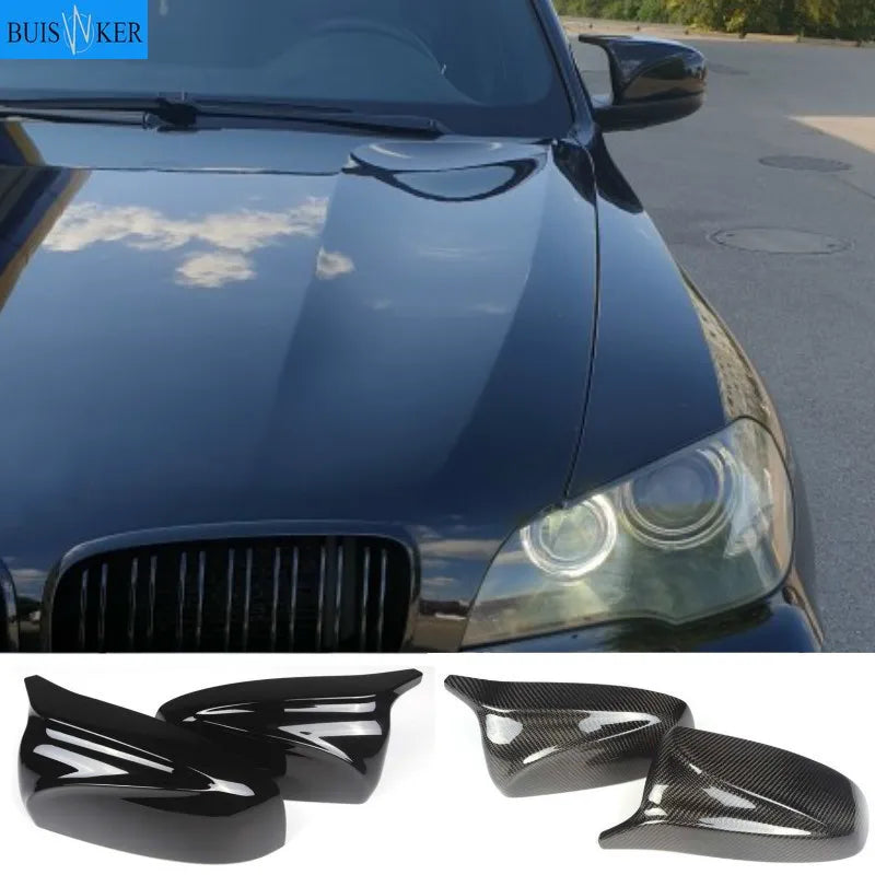 Coque de Rétroviseur BMW X5 X6 E70 E71 2007-2013 - vue de face - Becquet Voiture