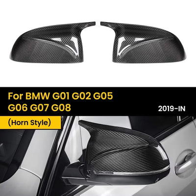 Coque de Rétroviseur Carbone BMW X3 X4 X5 X6 X7 2019+ - installé sur véhicule - Becquet Voiture