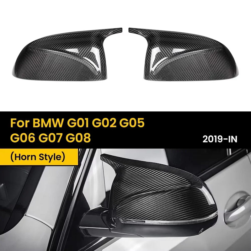 Coque de Rétroviseur Carbone BMW X3 X4 X5 X6 X7 2019+ - installé sur véhicule - Becquet Voiture