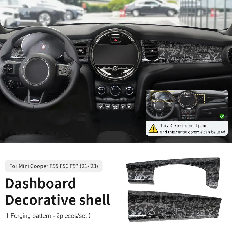 Coque Décorative Tableau de Bord Mini Cooper F55 F56 F57 - en situation 2 - Becquet Voiture