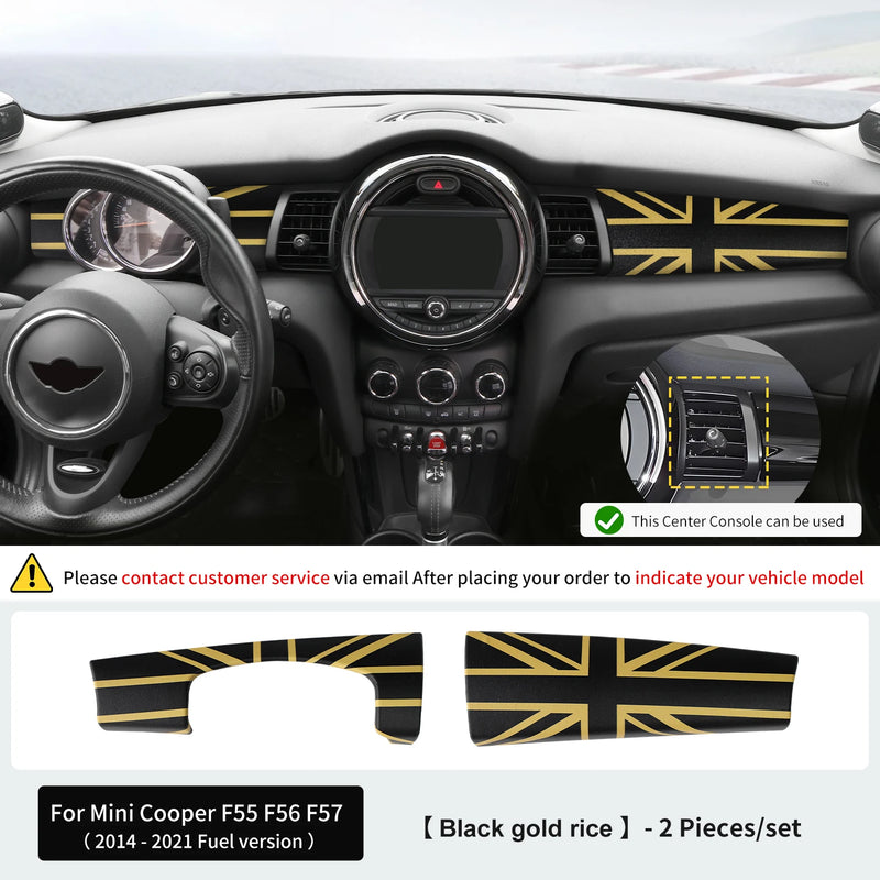 Coque Décorative Tableau de Bord Mini Cooper F55 F56 F57 - vue de dessus 2 - Becquet Voiture