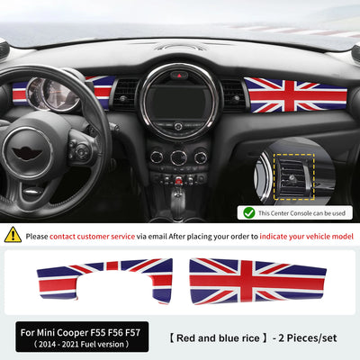 Coque Décorative Tableau de Bord Mini Cooper F55 F56 F57 - vue de dessus - Becquet Voiture