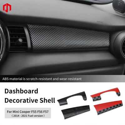 Coque Décorative Tableau de Bord Mini Cooper F55 F56 F57 - vue de face - Becquet Voiture