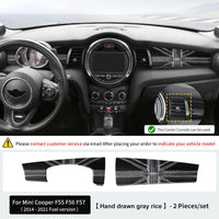 Coque Décorative Tableau de Bord Mini Cooper F55 F56 F57 - vue de profil 2 - Becquet Voiture