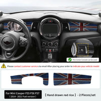 Coque Décorative Tableau de Bord Mini Cooper F55 F56 F57 - vue rapprochée 2 - Becquet Voiture