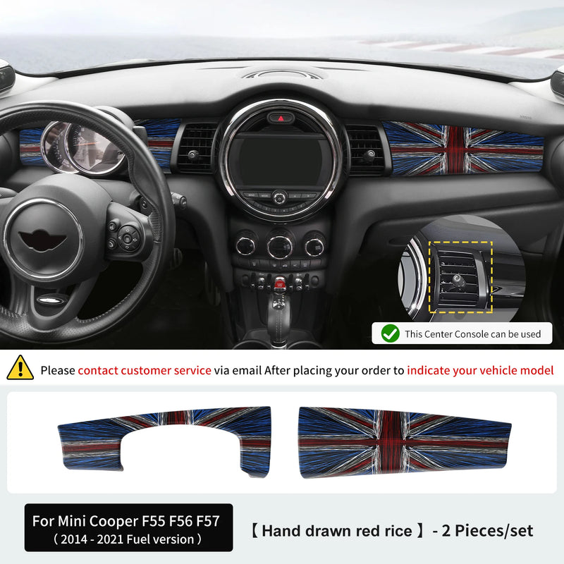 Coque Décorative Tableau de Bord Mini Cooper F55 F56 F57 - vue rapprochée 2 - Becquet Voiture