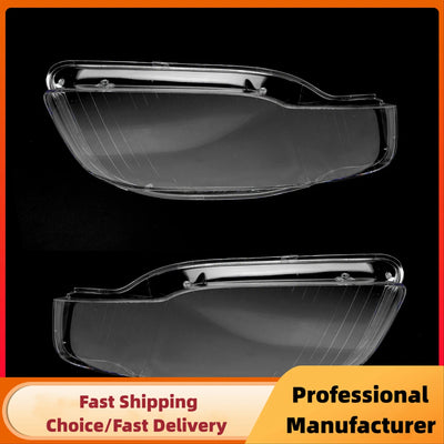 Coque Lentille Phare Audi A4 B7 S4 RS4 2006-2008 Transparente - packshot studio - Becquet Voiture
