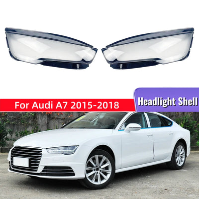 Coque Lentille Phare Audi A7 2015-2018 Couvercle Optique Avant - vue de face - Becquet Voiture