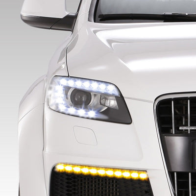 Coque Phare Audi Q7 4L 2005-2015 Polycarbonate - vue de profil - Becquet Voiture