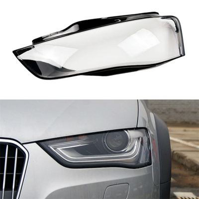Coque Phare Avant Audi A4 2013-2015 Lentille Transparente - vue de dessus - Becquet Voiture