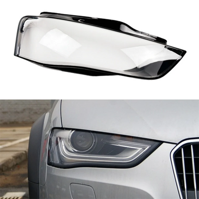Coque Phare Avant Audi A4 2013-2015 Lentille Transparente - vue rapprochée - Becquet Voiture