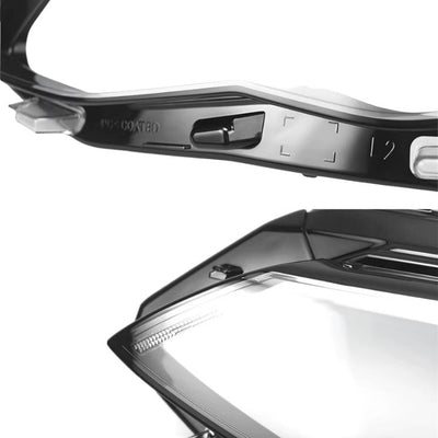 Coque Phare VW Golf 8 GTI R Polycarbonate - installé sur véhicule - Becquet Voiture