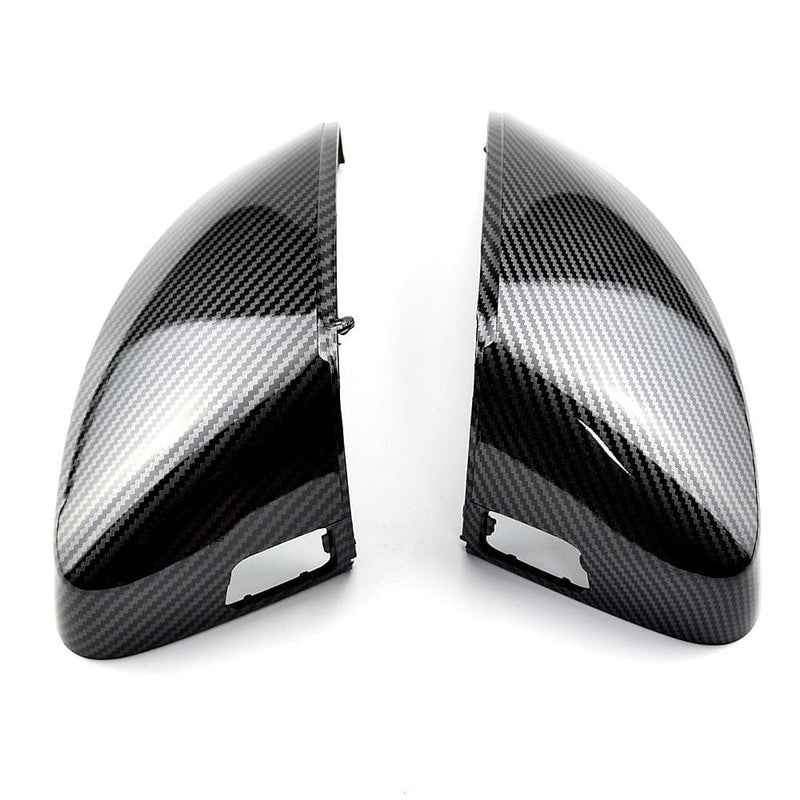 Carbon fiber Audi A3 8V rearview mirror cover - rear view - Becquet Voiture