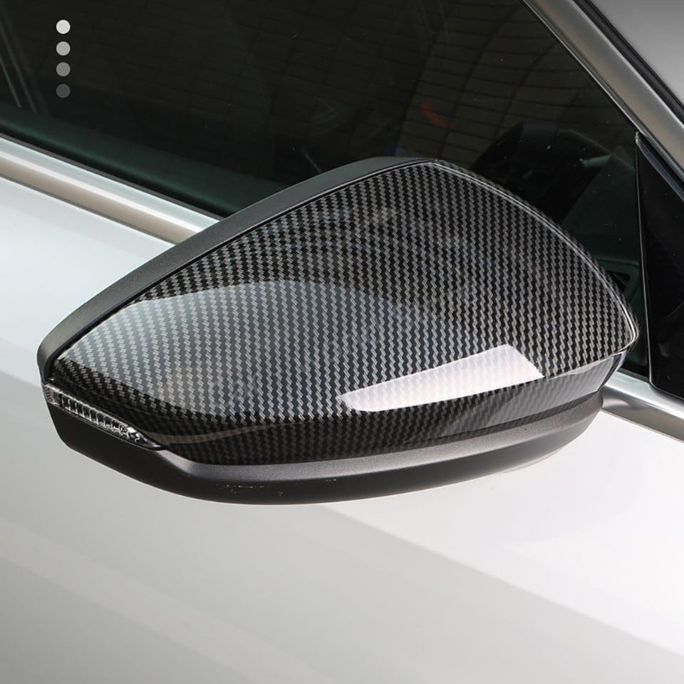 Coque rétroviseur Audi A3 8V carbone - vue de face - Becquet Voiture