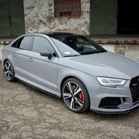 Coque rétroviseur Audi A3 8V noir brillant - vue arrière - Becquet Voiture