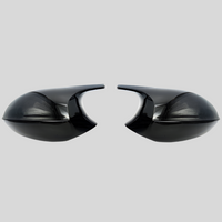 Coque rétroviseur BMW Série 1 E87 (2004-2006) noir brillant - vue arrière - Becquet Voiture