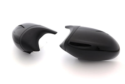 Coque rétroviseur BMW Série 1 E87 (2004-2006) noir brillant - vue de profil - Becquet Voiture