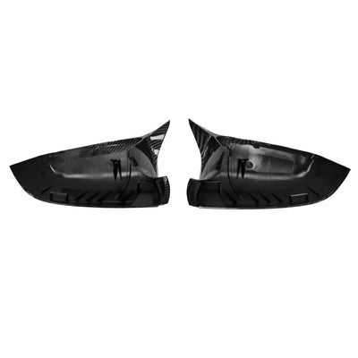 Coque Rétroviseur BMW Série 5 6 7 F10 F11 Aspect Carbone - installé sur véhicule - Becquet Voiture