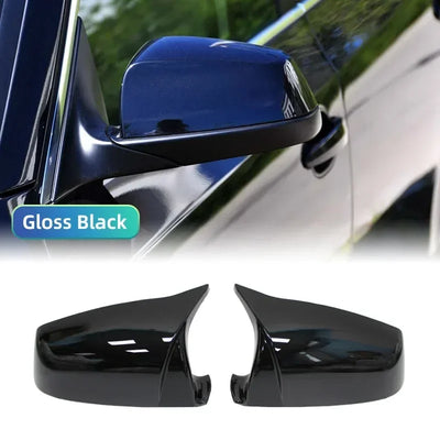 Coque Rétroviseur BMW Série 5 6 7 F10 F11 Aspect Carbone - vue de dessus - Becquet Voiture