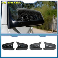 Coque Rétroviseur BMW Série 5 6 7 F10 F11 Aspect Carbone - vue de face - Becquet Voiture