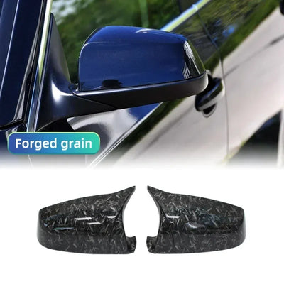 Coque Rétroviseur BMW Série 5 6 7 F10 F11 Aspect Carbone - vue rapprochée - Becquet Voiture
