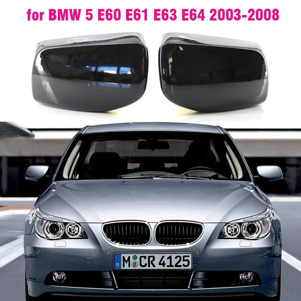 Coque rétroviseur BMW Série 5 E60 E61 E62 E63 E64 (2003-2008) - vue de face - Becquet Voiture