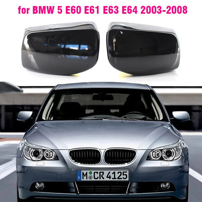 Coque rétroviseur BMW Série 5 E60 E61 E62 E63 E64 (2003-2008) - vue de face - Becquet Voiture